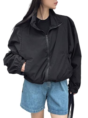 Oversized Windbreaker Jacket