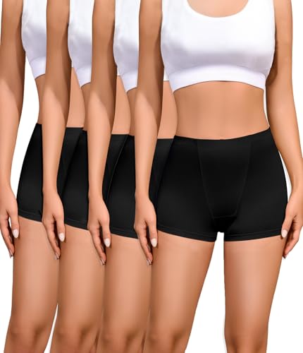 Cotton Sleep Boy Shorts 4pk