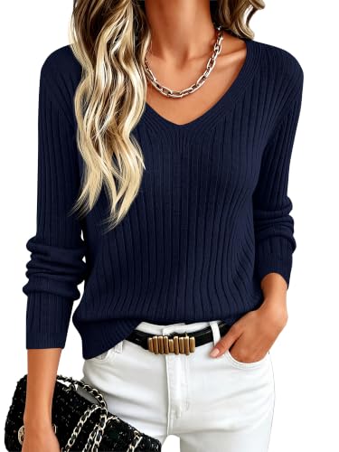 ANRABESS Ribbed Sweater