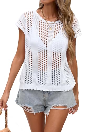 Crochet Knit Coverup Vest