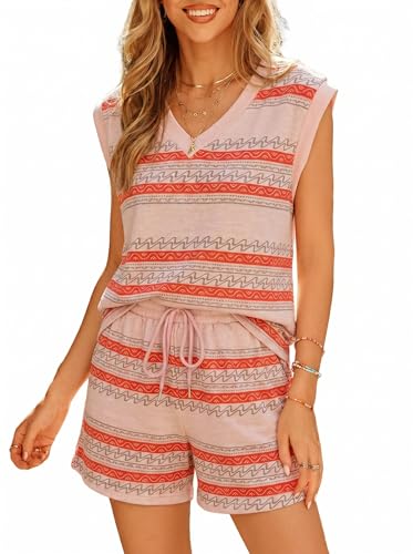 Stripe Shorts Set