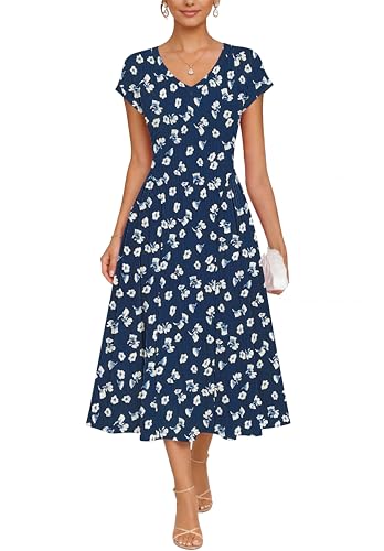 V-Neck Midi Dress