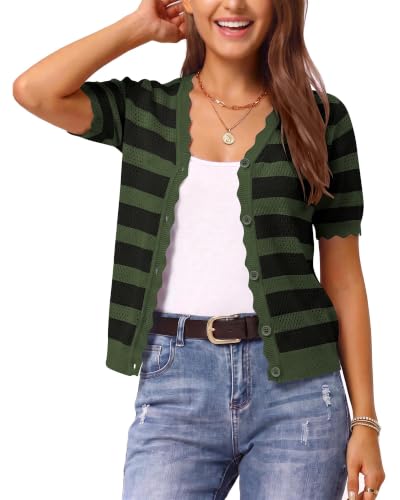 Striped Knit Cardigan