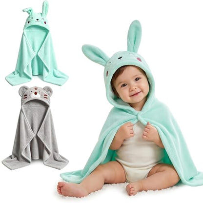 2pk Baby Hooded Towel