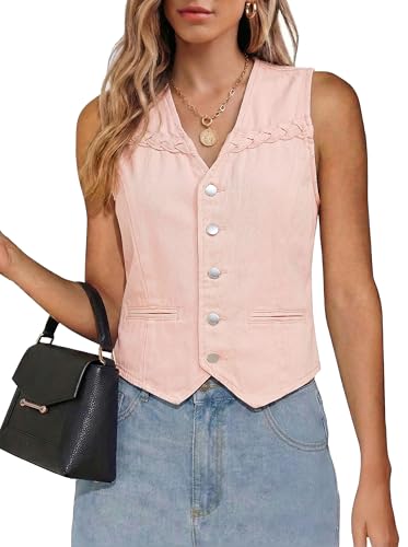 Denim Vest Waistcoat