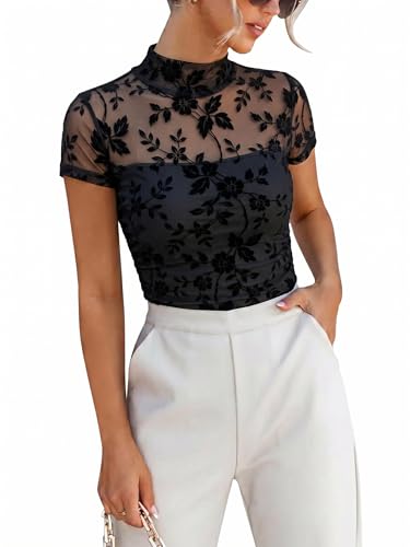 ANRABESS Mesh Blouse