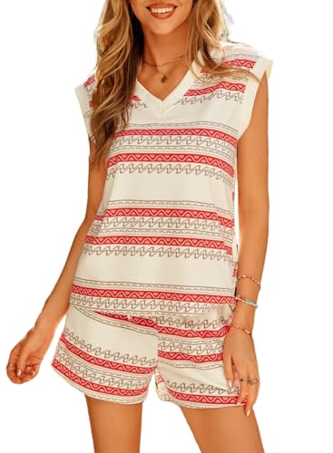 Stripe Shorts Set