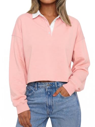 Color Block Polo Sweatshirt