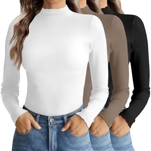 Mock Neck Tops (3PK)