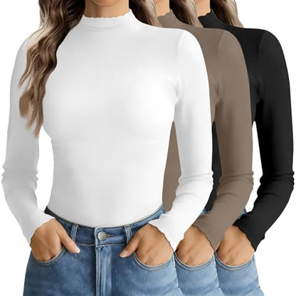 Mock Neck Tops (3PK)