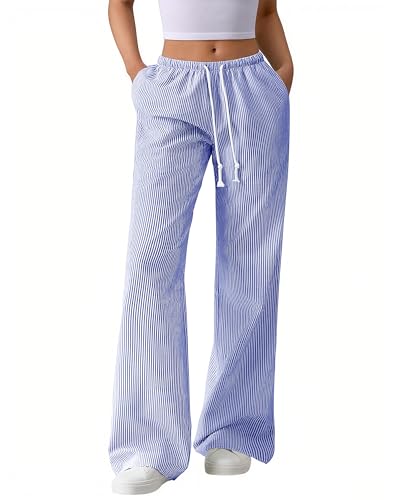 Striped Wide Leg Pants