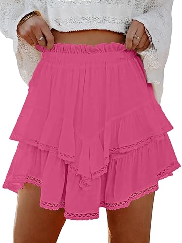 High Waist Ruffle Skort
