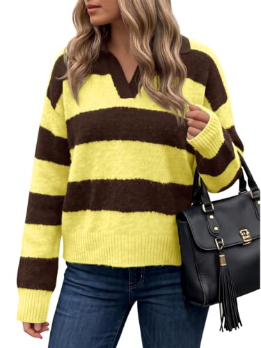 Striped Polo Sweater