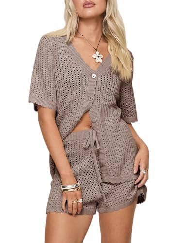 Crochet Swimsuit Coverup Set