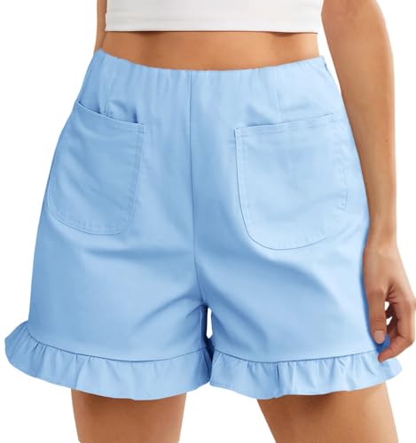 Cotton Ruffle Shorts
