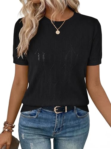 Short Sleeve Lightweight Sweater