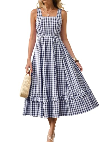 Gingham Midi Dress