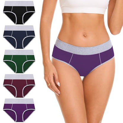 CleainKorte Womens Underwear Cotton Hipster Ladies Panties for