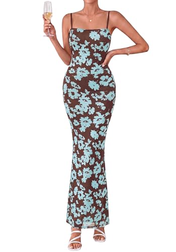 Maxi Floral Mesh Dress
