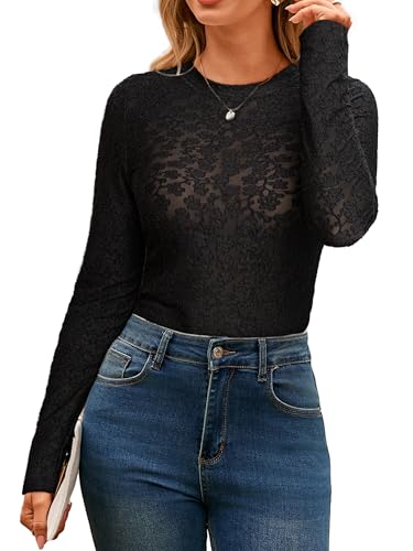 Mesh Long Sleeve Top