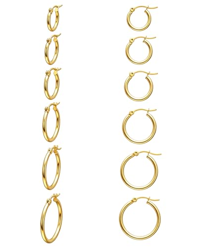 Hoop Earrings Set (6pr)