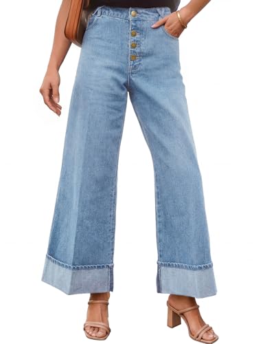 Wide Leg Straight Jeans