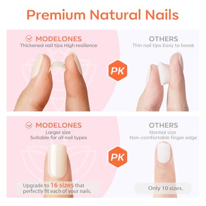 French Tip Oval Nails (32PK)