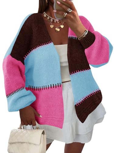 Color Block Cardigan