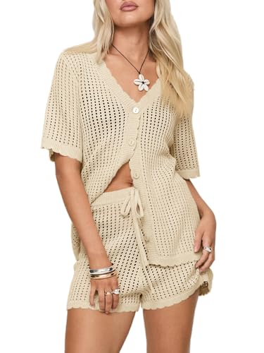 Crochet Swimsuit Coverup Set