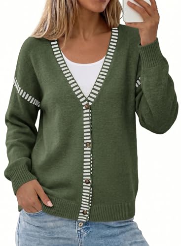 Contrast Stitch Cardigan