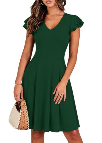 Ruffle Short Sleeve Dress