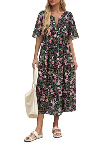 Short Sleeve Maxi Dress