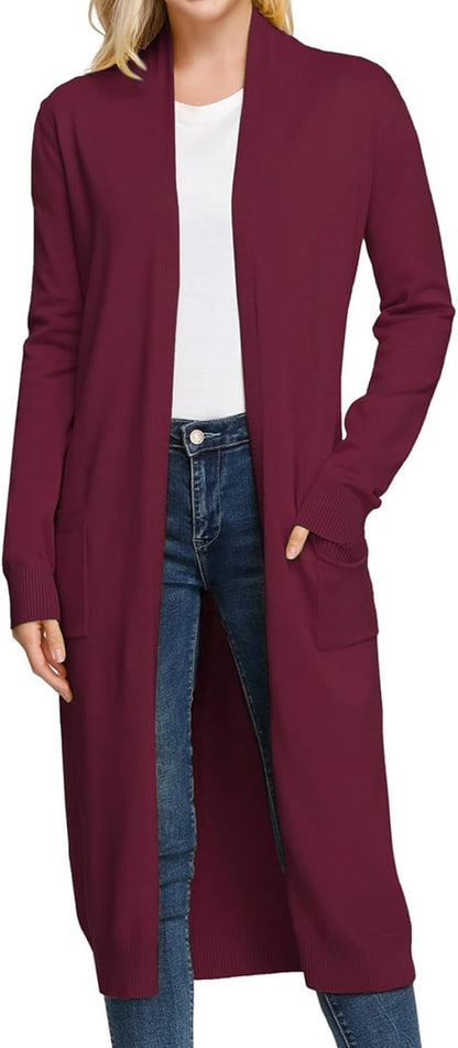Solid Open Cardigan