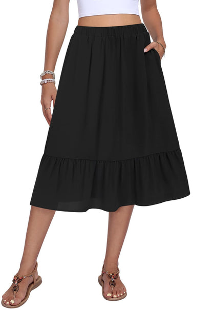 A-Line Midi Skirt