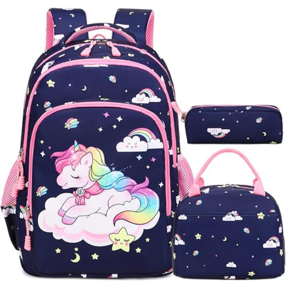 Girls School Backpacks Set