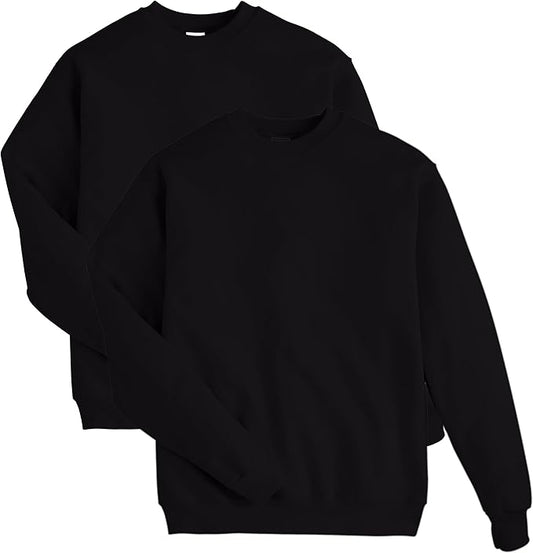 Hanes 2pk Men's Crewneck Sweatera