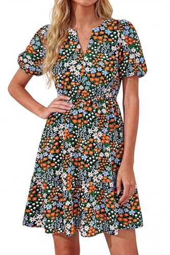 Floral Puff Sleeve Dress