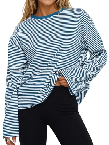 Cotton Oversized Striped Top