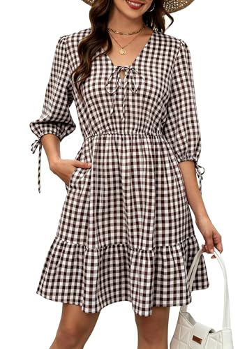 Gingham Tiered Dress