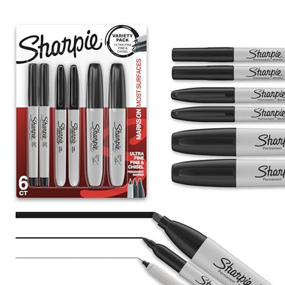 Sharpie Permanent Markers 6PK