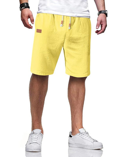 Men's Cotton Linen Blend Shorts