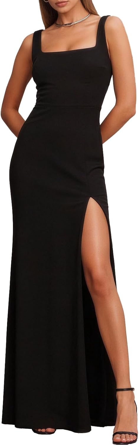 Square Neck Maxi Dress