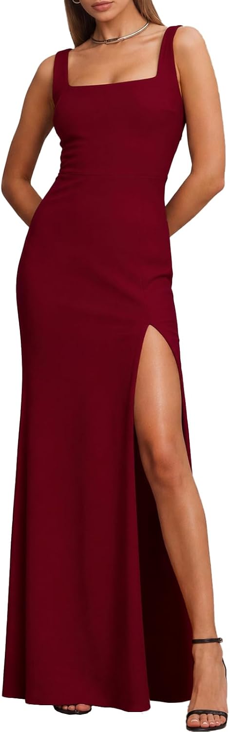 Square Neck Maxi Dress