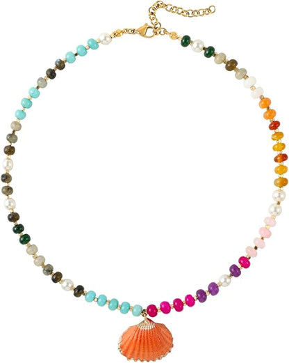 Beaded Gemstone Necklace