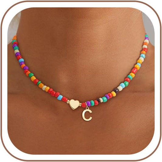 Colorful Initial Necklace
