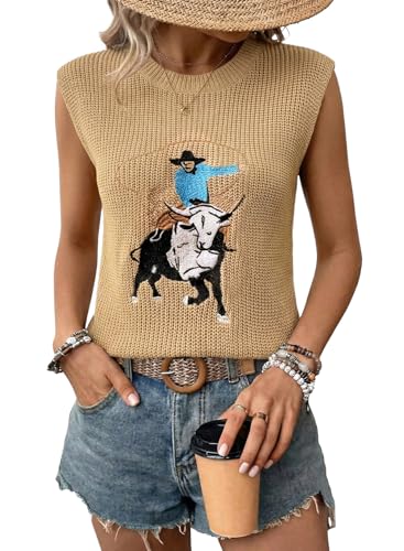 Printed Sweater Vest