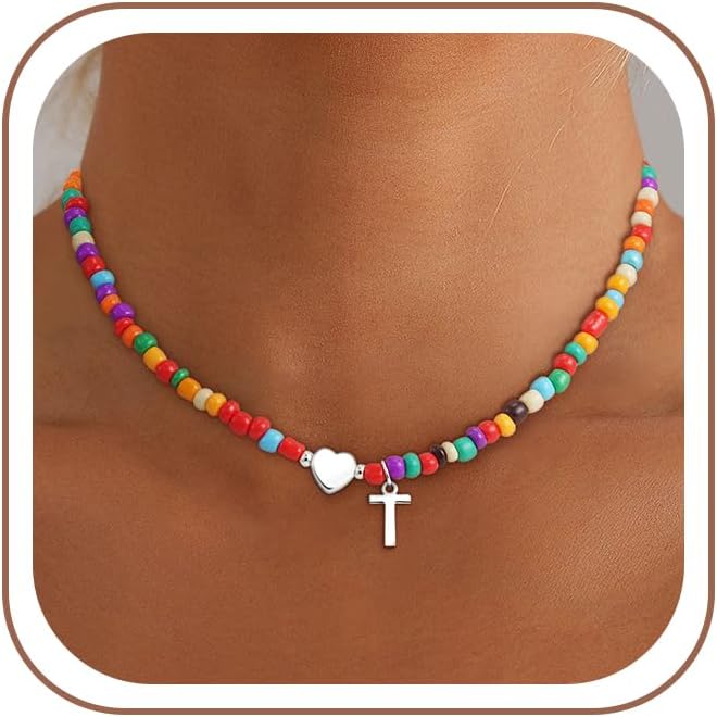 Colorful Initial Necklace