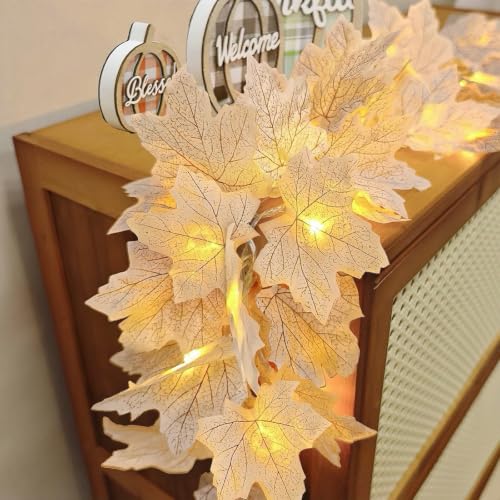 Lighted Fall Garland (2PK)