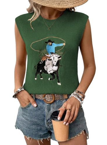 Printed Sweater Vest