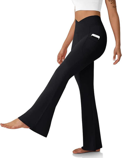 Crossover Flare Leggings